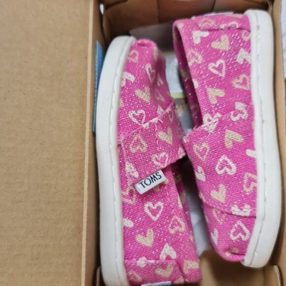 TOMS Unisex-Child Kids Red Stripes Bimini - Picture 2 of 3